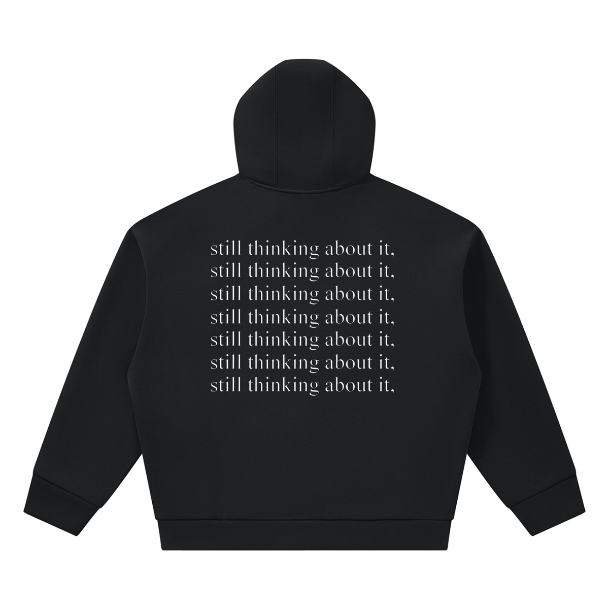 FORCLIS boxy hoodie - still thinking about it