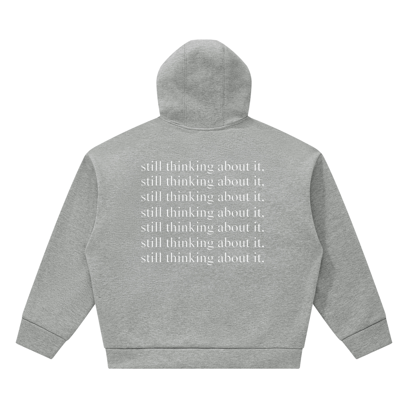 FORCLIS boxy hoodie - still thinking about it