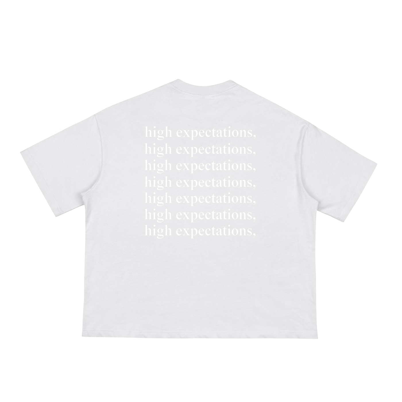 FORCLIS loose boxy tee - high expectations