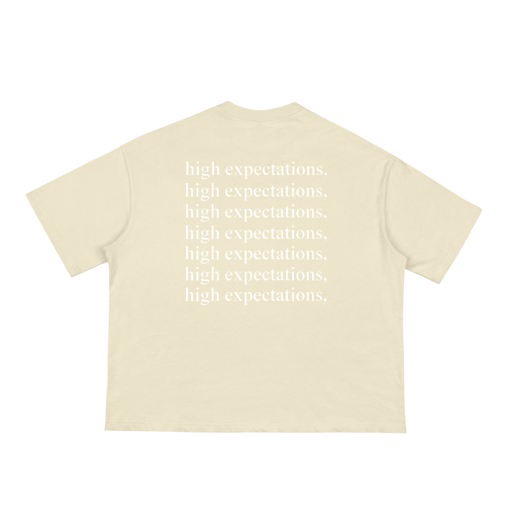 FORCLIS loose boxy tee - high expectations