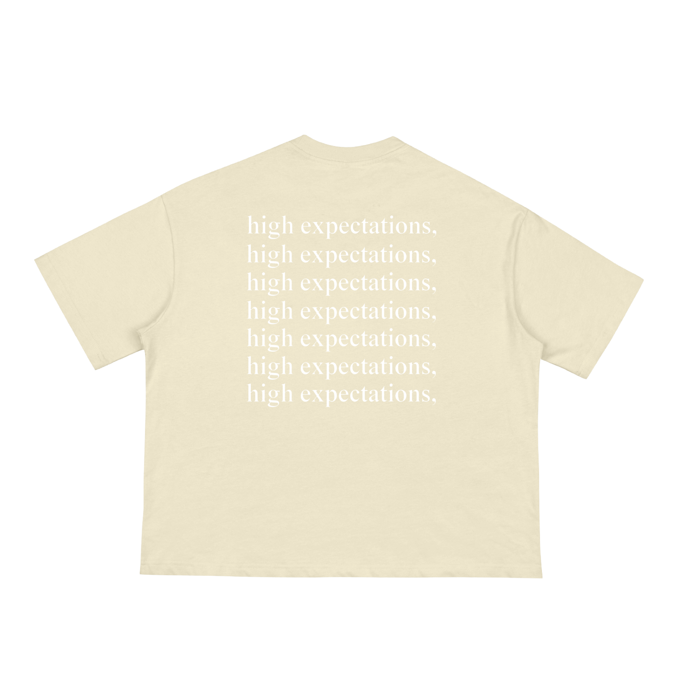 FORCLIS loose boxy tee - high expectations