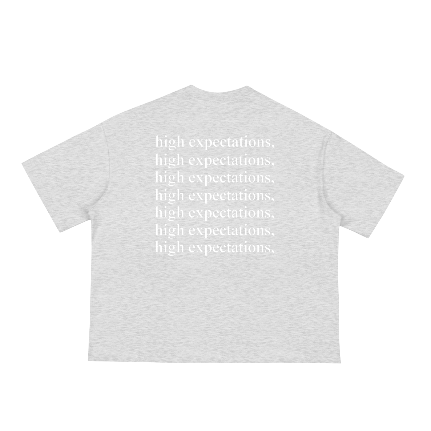 FORCLIS loose boxy tee - high expectations