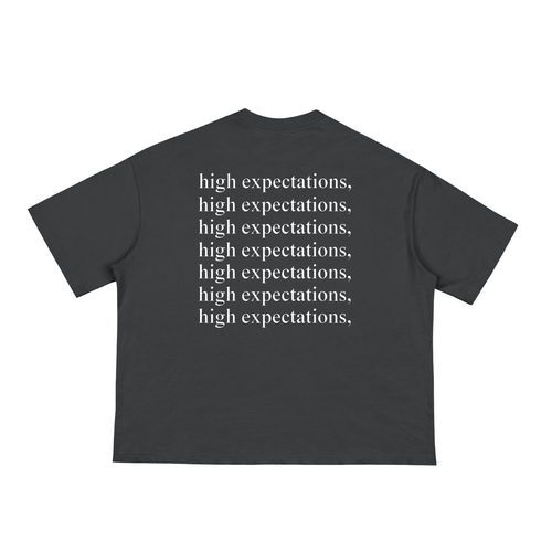 FORCLIS loose boxy tee - high expectations